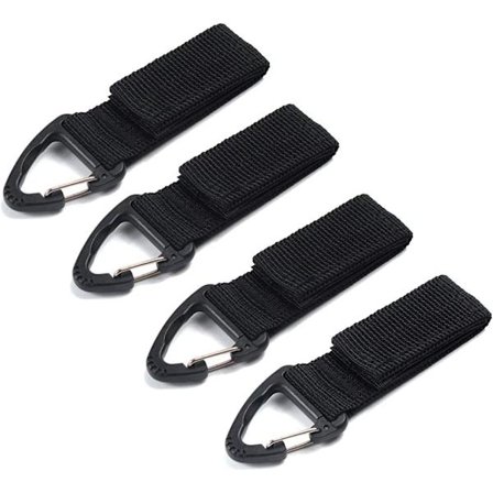 4 stk. Taktisk Nylon, Taktisk Karabinkrok, Molle Henging, Tac