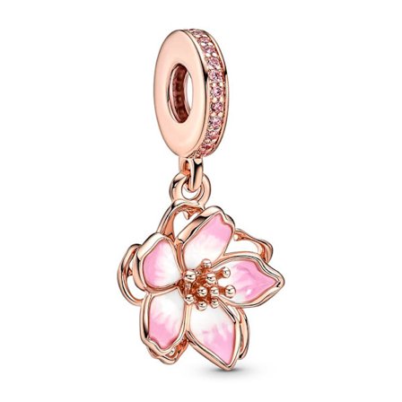 Pandora rosa guld krone vedhæng løse perler piger perlebesat. 25