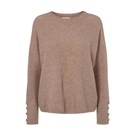 O'tay Round-neck Knitwear , Beige , Dames , Maat: L Truis