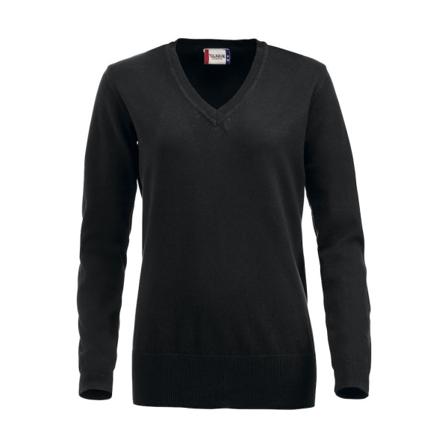 Clique Dam/dam Aston Stickad V-ringad Tröja S Svart
