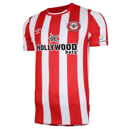Brentford Fc Herr 21/23 Umbro Hemmetröja Xxl Röd/vit