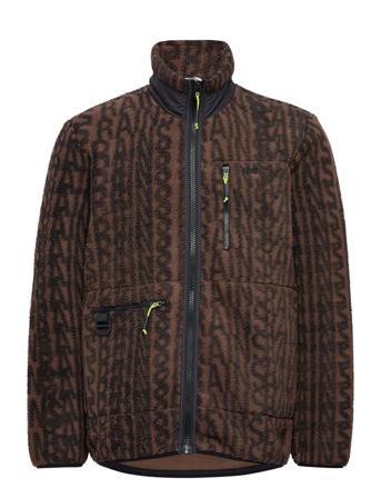 Heavy Fleece Jacket Sweatshirts & Hoodies Fleeces & Midlayers Multi/mønstret Rains