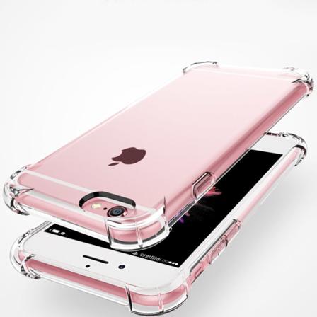 Iskuja vaimentava käytännöllinen kotelo - iPhone 8 Transparent/Genomskinlig