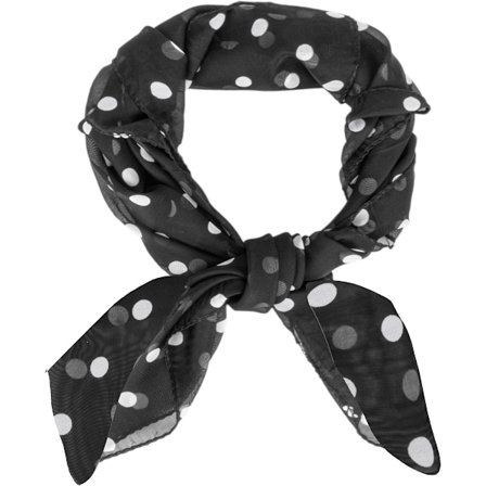 20-tals 50-tals Prickig Damscarf - 63,5 x 63,5 cm Retro Hårband Transparent Fyrkantig Halsduk Vintage Halsduk för Kvinnor