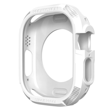 Apple Watch Ultra-överdrag i cabonfiber - Vit