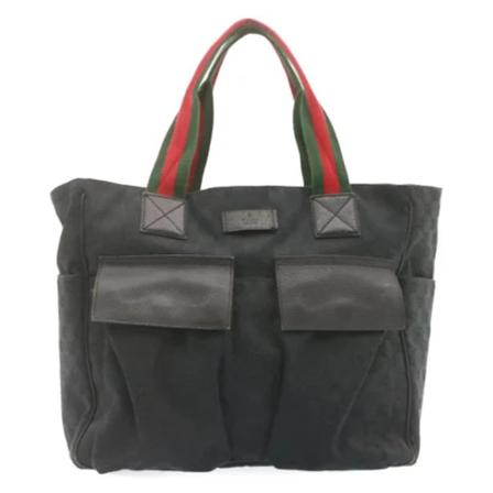 Gucci Vintage, Pre-owned Handbag Zwart, Dames, Maat:ONE Size,leer