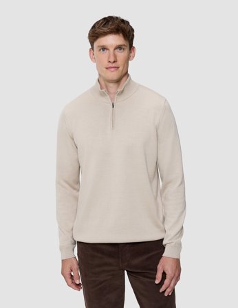 Shaping New Tomorrow - Everyday Knit Half Zip - Birchwood - Herre - Størrelse XXXL