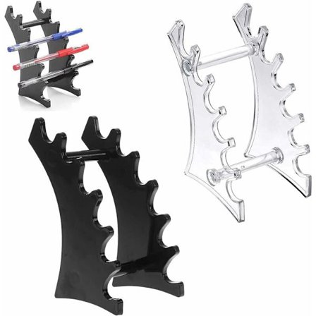 2 st Pennhållare Display Stand Triomphe Plast Pen Hållare Display Stand 6 Fack Display Stand Pen Display Stand Löstagbar pennhållare Eyeb
