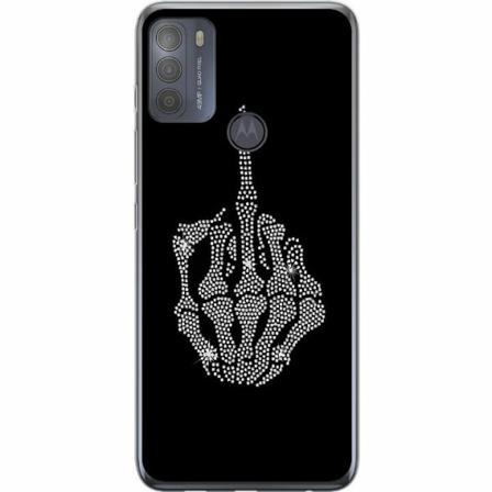 Motorola Moto G50 Genomskinligt Skal Fuck You Bling