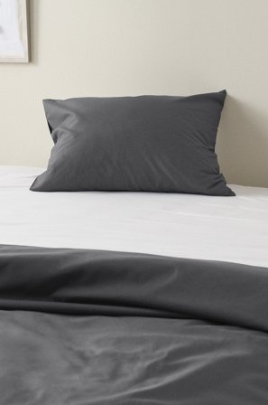 Jotex - Putetrekk Økologisk Grå - ZACK - Kjøp Putevar hos Jotex