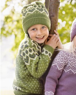 Strikkeoppskrift Genser og lue - Dale Garn