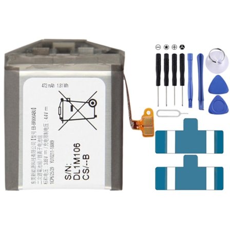 472mAh Eb-br800abu Li-polymeeriakku Vaihto Samsung Gear S4 46mm Sm-r800 Sm-r810 Sm-r805