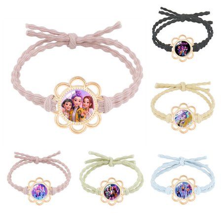 Hårband KPOP witch hunter grupp gummiband tåliga håraccessoarer skadar inte håret hög elastisk huvudbonad