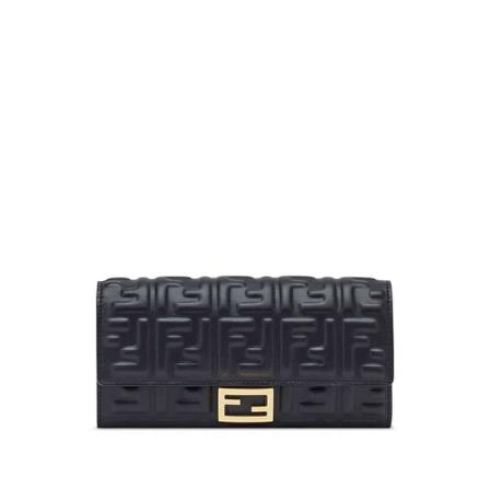 Fendi Wallets & Cardholders Sort, Dame Punge og Kortholder, Størrelse: ONE Size