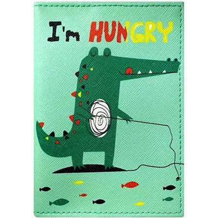 Passikotelo (vihreä krokotiili), naisten nahkainen passikotelo t