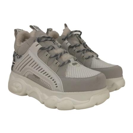 Buffalo Sneakers , Grijs , Dames , Maat: 39 EU