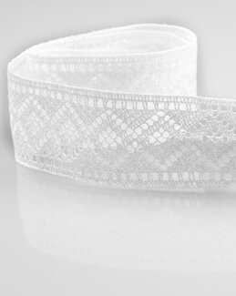 Blonde Lige kant hvid Hvid/beige - Ecru - TrendTex