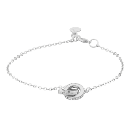 SNÖ of Sweden Connected Chain Bracelet Armband Dam Silver ONESIZE