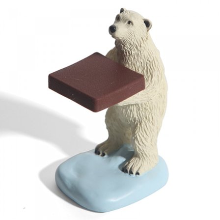 Isbjörn Watch Stand Holder Sängbord Organizer Finger Ring Display Smycken Enstaka Armband Showcase Plattform för Alla Modeller