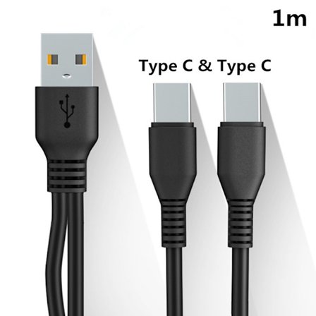 2 i 1 Typ C Micro USB -kabel Mobiltelefon Snabbladdare Kabel M
