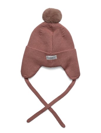 En Fant Baby Hat W. Fake Fur Rosa