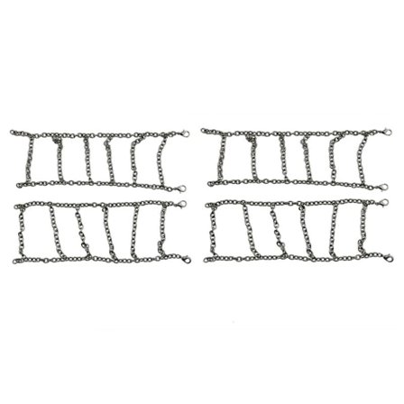 4 stk metalldekk kjetting snødekk antisklis kjettinger 1/12 oppgradering RC bil for MN86S MN86KS MN86 MN86K MN G500