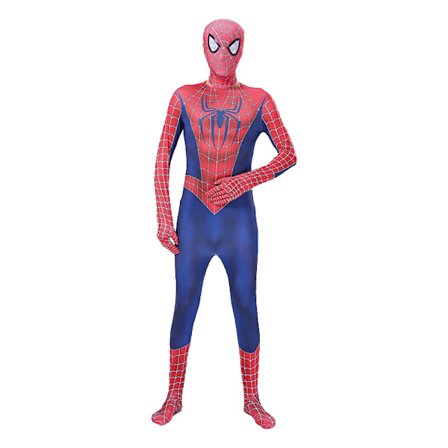 Mub- Halloween Zipper Sets TV&Movie Superhero Jumpsuit Performance Wear Spider-man Costume with Headgear
