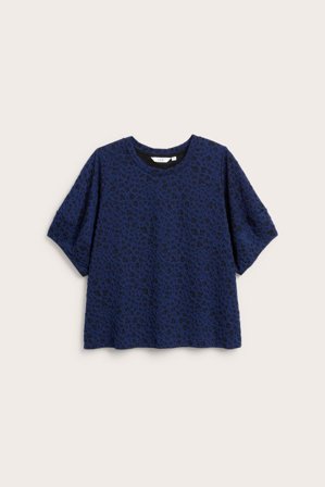 Kappahl | Topp med jacquardmönster | Mörkblå