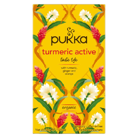 Pukka Örtte Turmeric, Ginger & Orange EKO 20 st Tillbehör Gul 20p