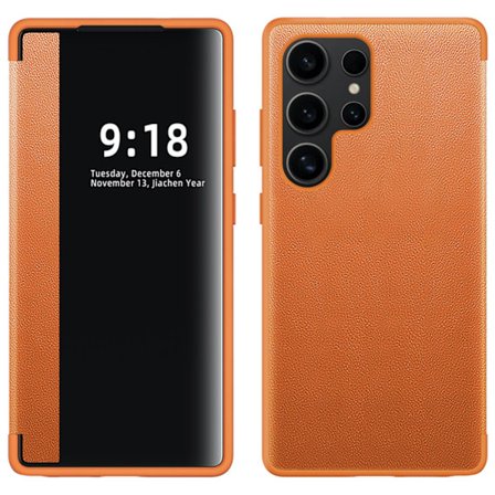 Samsung Galaxy S23 Ultra - Leman Fodral med Smart Fönster