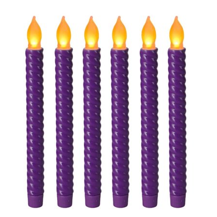 6 kpl elektronisia kynttilöitä LED PURPLE 6 kpl 6 kpl