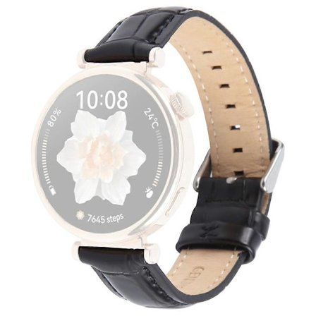 Til Garmin Lily 2 Active/Lily 2 håndledsrem 14 mm Toplag Ko Læder Urrem