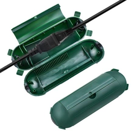 Vanntett skjøteledningsboks IP44, utendørs sikkerhetsboks for beskyttelse av ledninger og kontakter