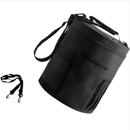 DIY Käsintehty Neulelankalaukku - Kannettava Oxford-kangas Lankojen Säilytyskassi Black