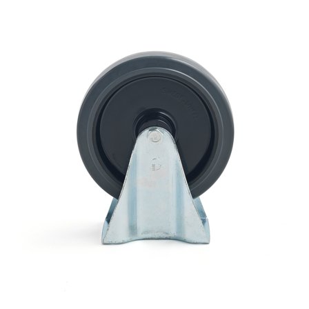 Bockrolle, 200 x 46 mm, TK 400 kg, Elastikgummi