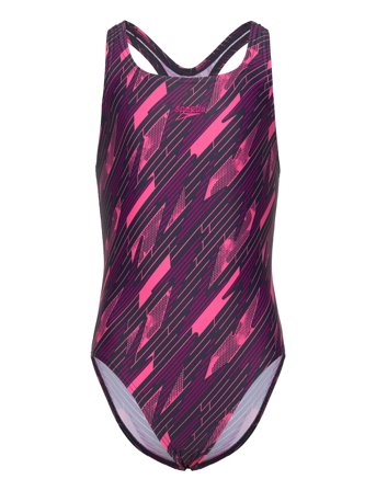 Girls Hyperboom Allover Medalist Pink Speedo