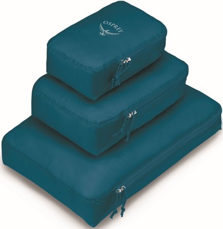 Osprey Packing Cube Set pakkauskuutiot, 3 kpl, petrooli