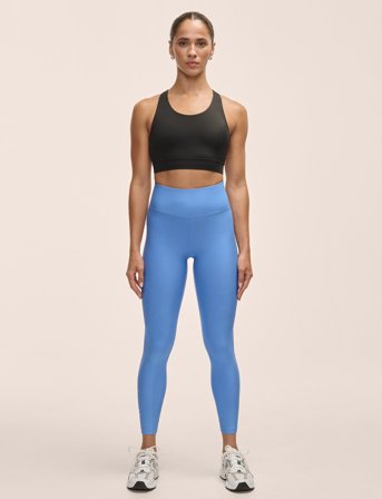 Casall Graphic High Waist Tights - Blue - 38