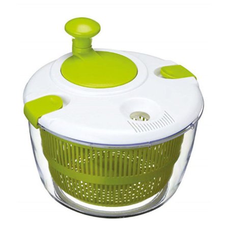 Stor salatspinner - Vask, sentrifuger og tørk salatblader, frukt og grønnsaker