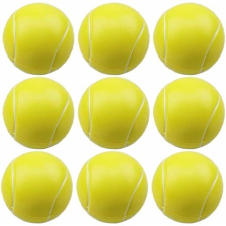 Skumtennisbollar, 9 st Skumtennisbollar Mini Sportbollar Svamp Tennisboll Anti-Stress Bollar Softball-