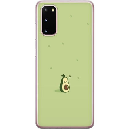 Kompatibel Mobilcover til Samsung Galaxy S20 Sød Avocado Tegnefilm i grønne toner, sødt og moderne design perfekt til en legende stil