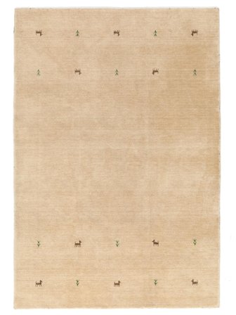 Gabbeh Loom Two Lines 190X290 Beige Tapis De Laine
