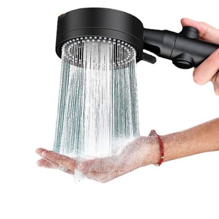 IC Duschhuvud, Högtryckshanddusch med 5 Strålar och 5 Hastigheter