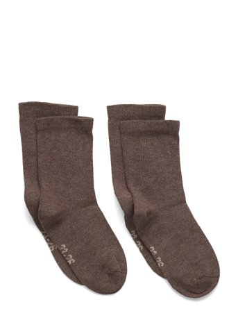 Perfect Basic Socks Brown Minymo