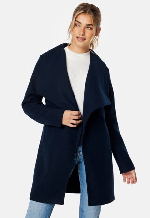 VILA Cooley Collar Belt Coat Navy Blazer Klær