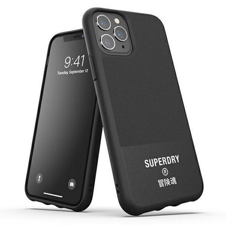 Superdry Molded Canvas Skal iPhone 11 Pro Max - Musta
