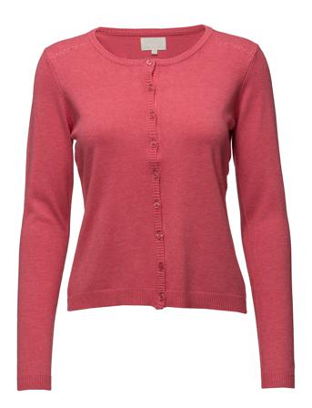 New Laura Cardigan Strikkegenser Cardigan Rød Minus