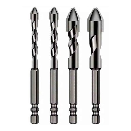 6-12mm Spesial Skjev Tupp Eksentrisk Bor Bit Sett Borrer Betong Mur Metall Glass, 50% Tilbud