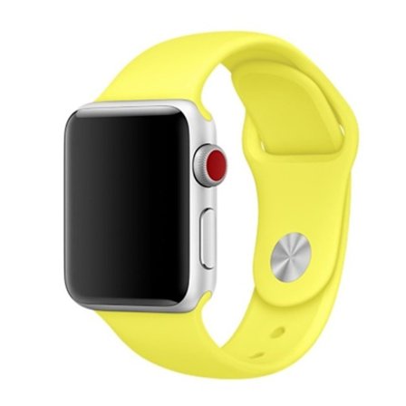 Apple Watch Series 4 44 mm klockarmband i silikon - Ljusgul