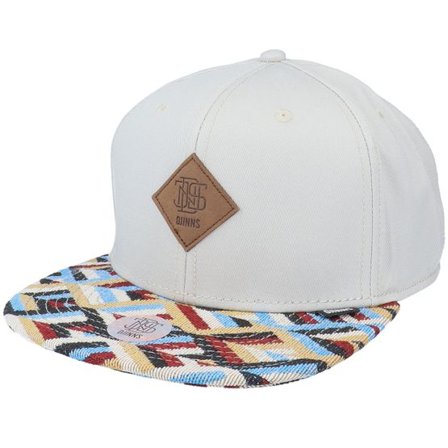 Djinns - Grå snapback Keps - 6 Panel Snapback Cp Tritri Rev. Light Grey @ Hatstore